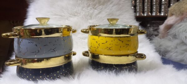 Soup Pot - 1.2L High-Quality Clay Heat-Resistant Casserole with Lid | Durable, High-Density, Wear-Resistant Glass Design - Image 2
