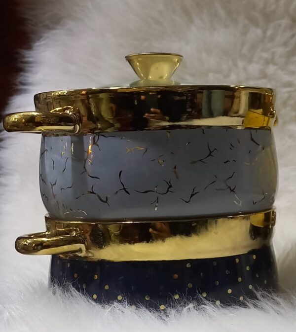 Soup Pot - 1.2L High-Quality Clay Heat-Resistant Casserole with Lid | Durable, High-Density, Wear-Resistant Glass Design - Image 4