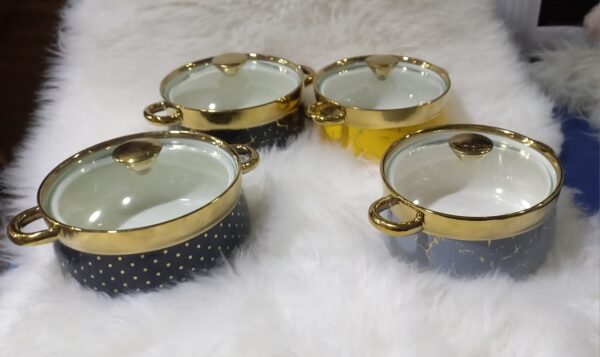 Soup Pot - 1.2L High-Quality Clay Heat-Resistant Casserole with Lid | Durable, High-Density, Wear-Resistant Glass Design